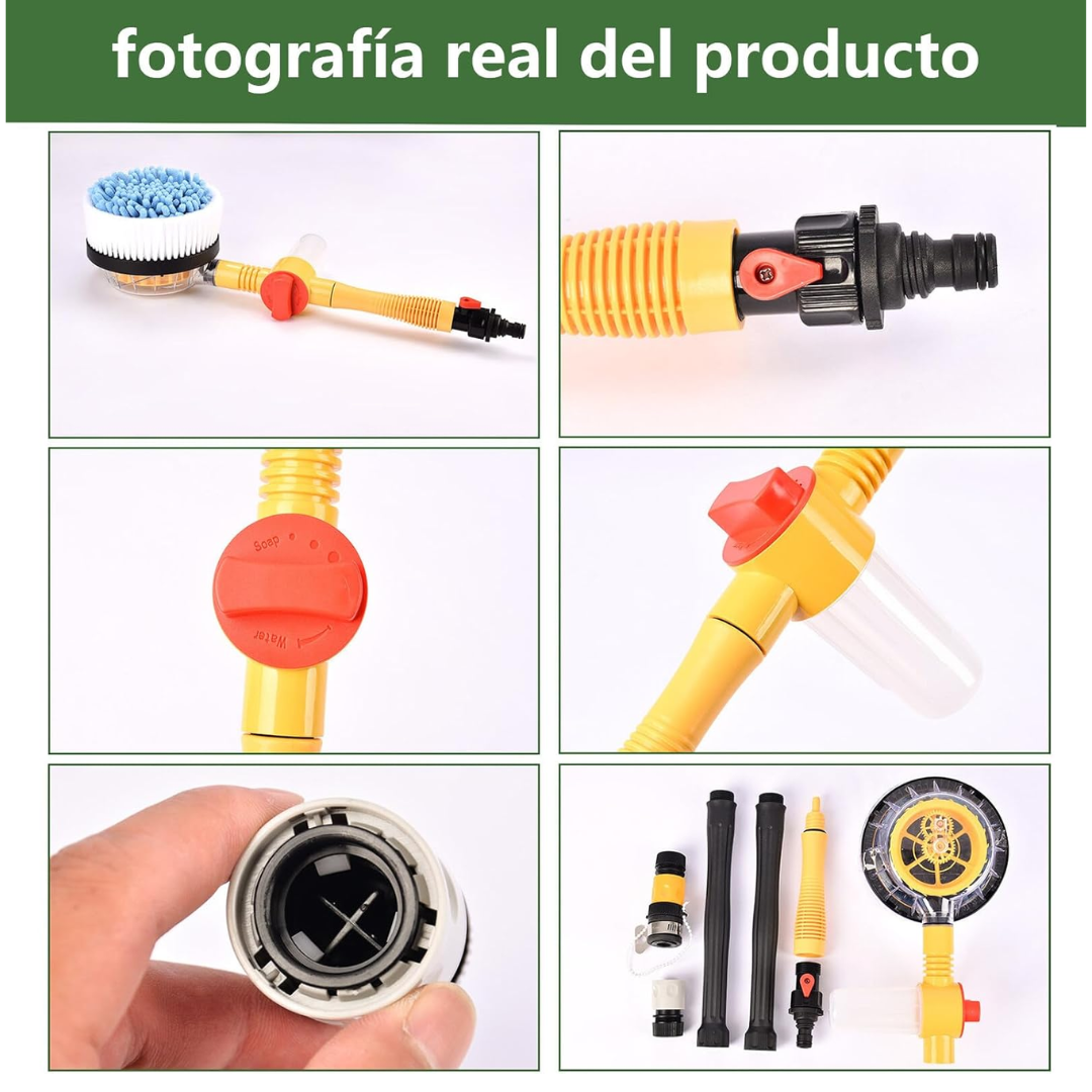 AutoWhirl Cepillo de lavado giratorio para coche
